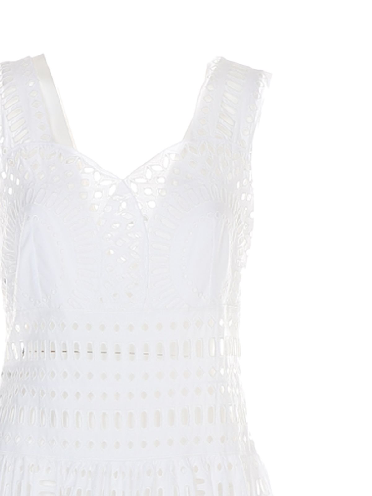 ワンピース A FERRETTI Sangallo dress White A04461639 Alberta Ferretti Sangallo dress in white - White | 540201390001